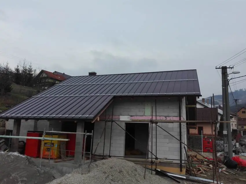 Falcovaná plechová krytina 85, Kysuce
